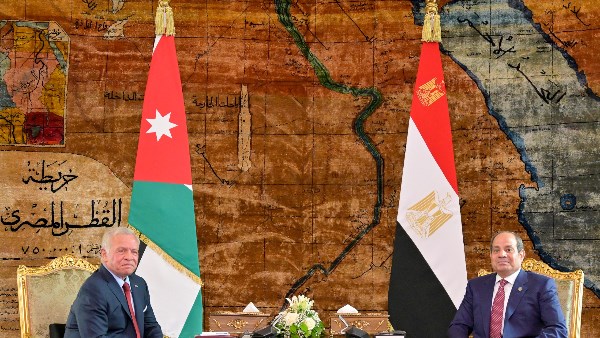 الرئيس السيسي والعاهل الأردني يبحثان الأوضاع في قطاع غزة الرئيس السيسي والعاهل الأردني يبحثان الأوضاع في قطاع غزة