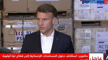 الرئيس الفرنسي يوقع على صندوق مساعدات إغاثية لأهل غزة خلال زيارته للعريش