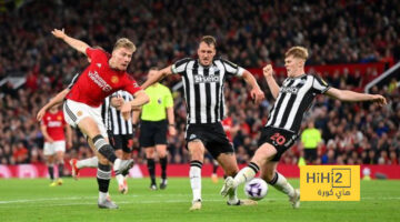 الرسم التكتيكي لفريقي مانشستر يونايتد و نيوكاسل