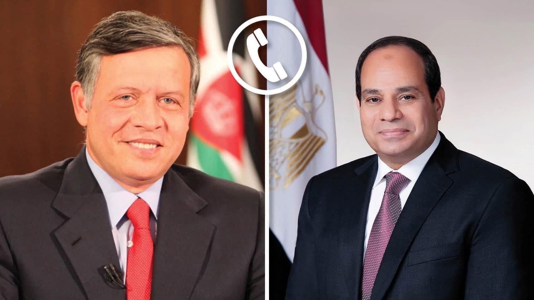 السيسي وملك الأردن يبحثان الأوضاع في غزة هاتفيا السيسي وملك الأردن يبحثان الأوضاع في غزة هاتفيا
