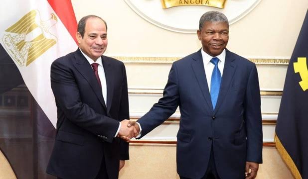 السيسي ونظيره الأنجولي يشهدان توقيع مذكرتي تفاهم بالاتصالات والبريد السيسي ونظيره الأنجولي يشهدان توقيع مذكرتي تفاهم بالاتصالات والبريد