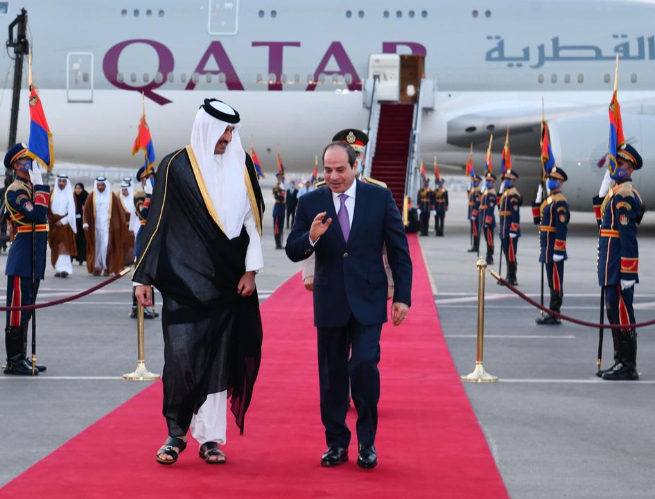 “السيسي” يبدأ جولة خليجية اليوم الأحد.. ويستهلها بقطر “السيسي” يبدأ جولة خليجية اليوم الأحد.. ويستهلها بقطر