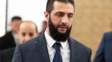 الشرع: الحوار والدبلوماسية هما السبيل لحل النزاعات وتعزيز السلام والاستقرار في المنطقة والعالم ويجب احترام وحدة سوريا
