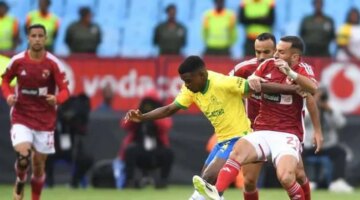 القائم يحرم الأهلي من أول أهدافه أمام صن داونز في دوري أبطال أفريقيا