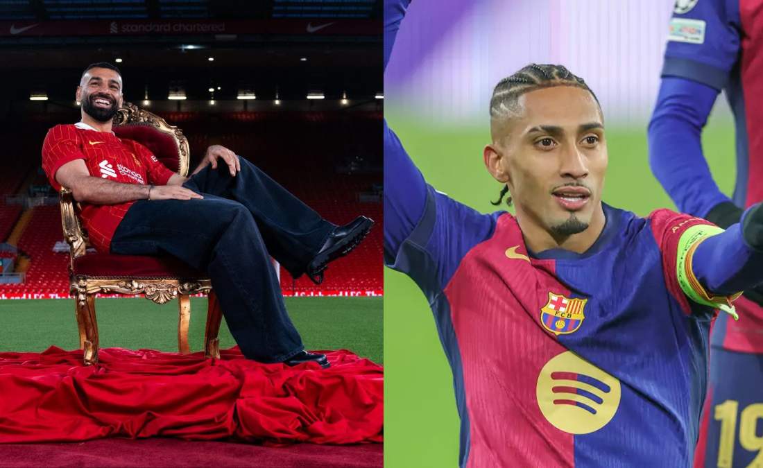الكرة الذهبية؟ أسطورة البرازيل يتجاهل رافينيا ويُرشّح محمد صلاح الكرة الذهبية؟ أسطورة البرازيل يتجاهل رافينيا ويُرشّح محمد صلاح