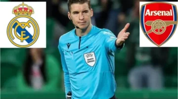 الكشف عن حكم موقعة ريال مدريد وأرسنال في دوري الأبطال