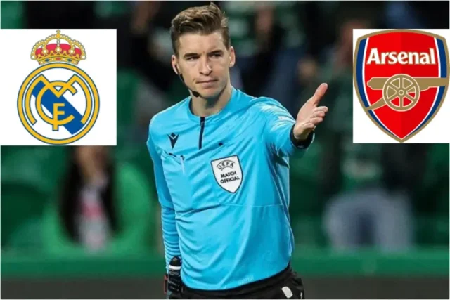 الكشف عن حكم موقعة ريال مدريد وأرسنال في دوري الأبطال الكشف عن حكم موقعة ريال مدريد وأرسنال في دوري الأبطال
