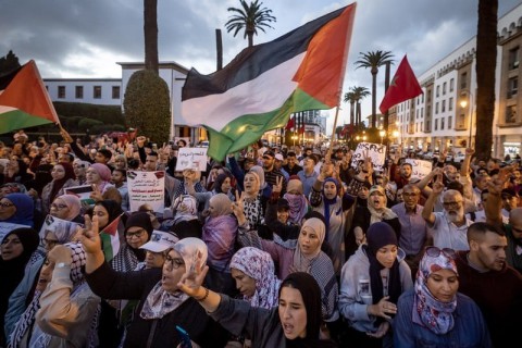 المغرب.. مسيرة حاشدة في الرباط رفضا للإبادة الإسرائيلية بغزة المغرب.. مسيرة حاشدة في الرباط رفضا للإبادة الإسرائيلية بغزة