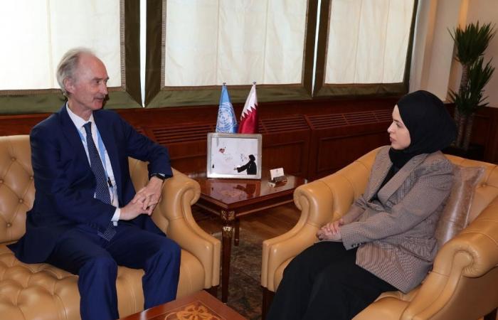 المندوب الدائم لدولة قطر لدى الأمم المتحدة تجتمع مع المبعوث الخاص للأمين العام للأمم المتحدة إلى سوريا المندوب الدائم لدولة قطر لدى الأمم المتحدة تجتمع مع المبعوث الخاص للأمين العام للأمم المتحدة إلى سوريا
