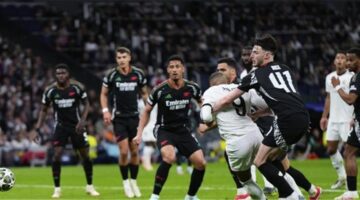 اليويفا يعلن سبب إلغاء ركلة جزاء ريال مدريد أمام آرسنال في دوري أبطال أوروبا