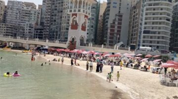 انخفاض نسبة الإقبال على شواطئ الإسكندرية في أعياد الربيع