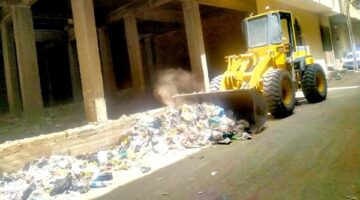 بالصور.. رفع 3 طن من التراكمات والأتربة في حملة نظافة بالأقصر