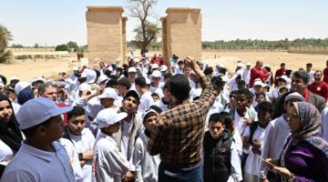 زيارة لمعبد هيبس ضمن أسبوع أهل مصر لأطفال المحافظات الحدودية