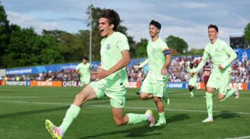 برشلونة الإسباني يتوج بلقب دوري أبطال أوروبا للشباب للمرة الثالثة في تاريخه