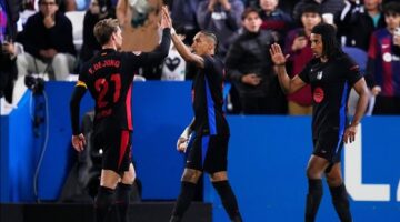 برشلونة يعود لكتالونيا بفوز صعب على ليجانيس في الدوري الإسباني