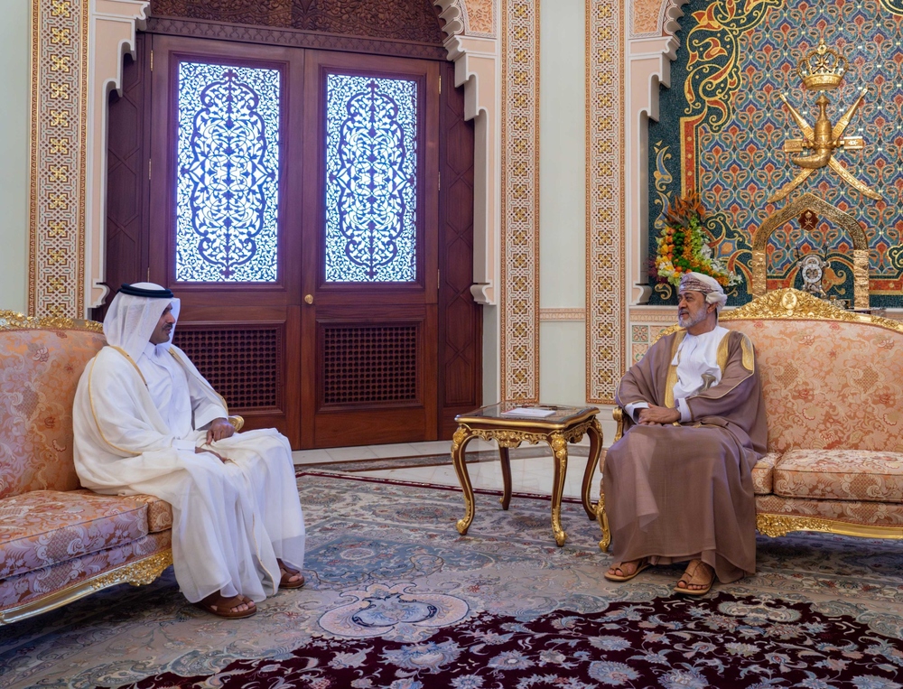 جلالةُ السُّلطان المعظّم يستقبل وزير الدّولة لشؤون الطاقة القطري جلالةُ السُّلطان المعظّم يستقبل وزير الدّولة لشؤون الطاقة القطري