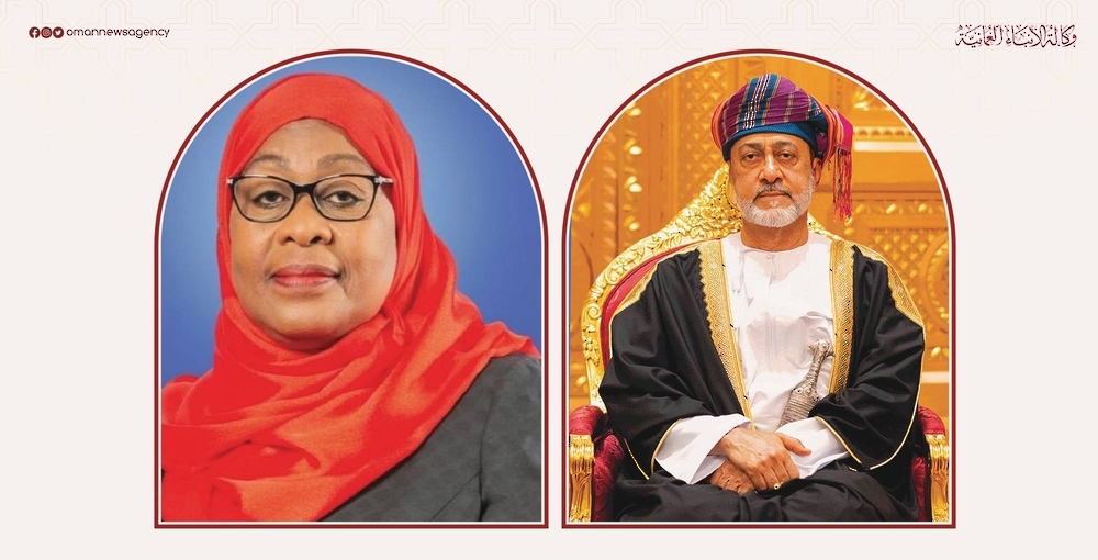 جلالةُ السُّلطان المعظّم يهنئ الرئيسة التنزانية جلالةُ السُّلطان المعظّم يهنئ الرئيسة التنزانية