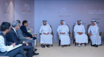 حمدان بن محمد يستعرض مع وزير التجارة والصناعة في الهند آفاق الشراكة الاقتصادية الشاملة