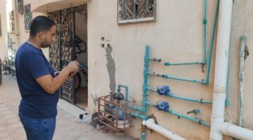 حملات مكبرة لإزالة وصلات المياه الخلسة بدمياط الجديدة والشيخ زايد