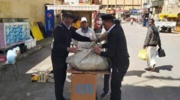 حملة مكبرة لإزالة الإشغالات بمدينة أسوان وكوم أمبو وإدفو