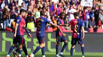 داني أولمو يسجل هدف برشلونة الثاني أمام سيلتا فيجو