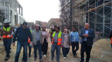 رئيس «المركزي للتعمير» يتفقد مشروع مستشفى شبين القناطر المركزي 