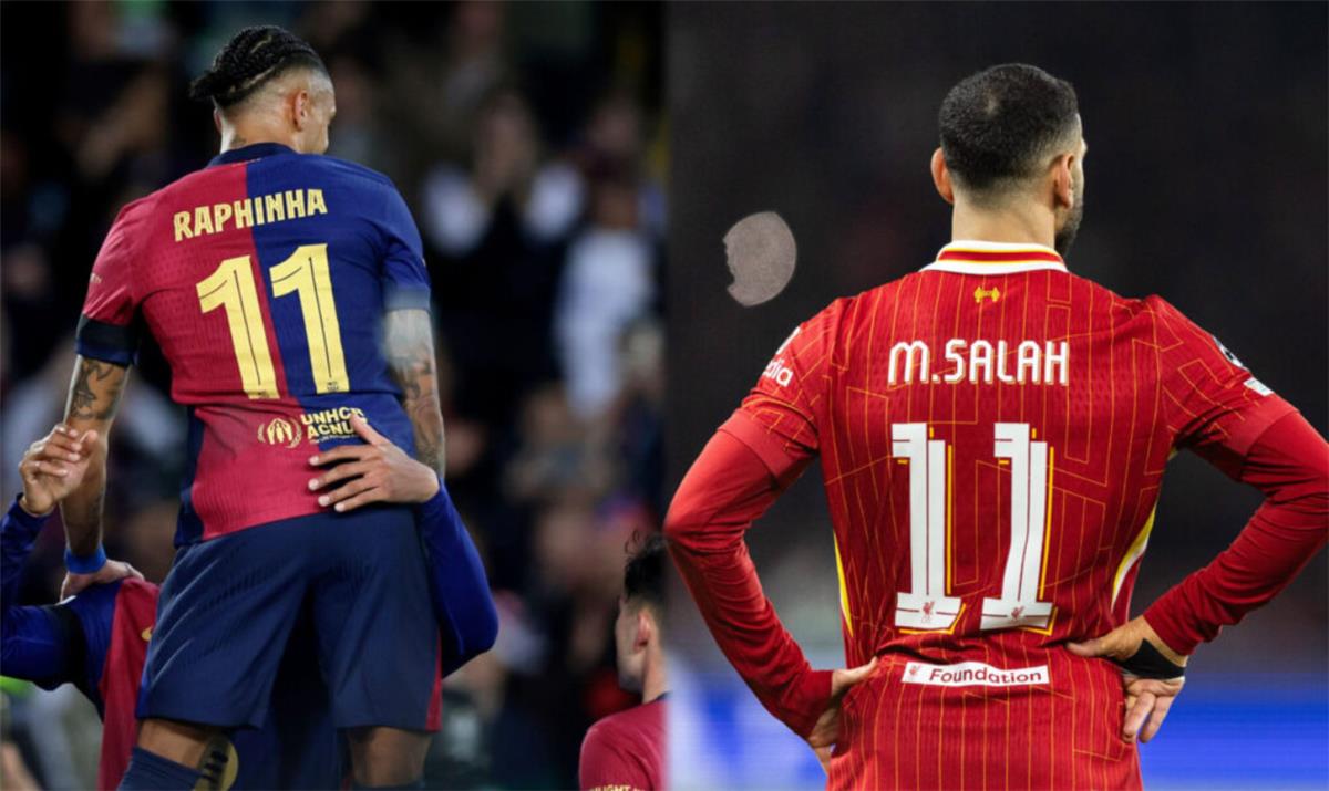 رافينها يقترب من محمد صلاح في صراع مميز خلال موسم 2024/25 رافينها يقترب من محمد صلاح في صراع مميز خلال موسم 2024/25