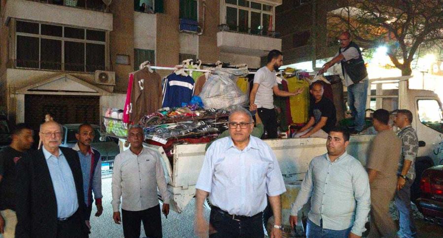 حملة مكبرة لرفع إشغالات الباعة الجائلين والكافيهات من شوارع حي شرق مدينة نصر