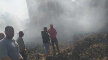 الحماية المدنية ببني سويف تسيطر على حريق هائل في جرن ثوم