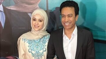 زوجة سامح حسين تدعمه في العرض الخاص لفيلمه استنساخ