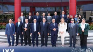 زيارة  رئيس مجلس الدولة المصري الى الأكاديمية العربية للعلوم والتكنولوجيا والنقل البحري