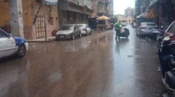 سقوط أمطار خفيفة على أنحاء بورسعيد