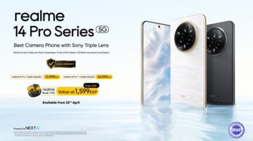 سلسلة realme 14 Pro تقدم أول تصميم فى العالم متغير اللون حساس للبرودة ​ وأول فلاش ثلاثي فائق الخفة