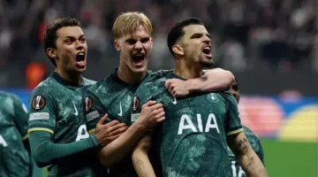 سولانكي يقود توتنهام لنصف نهائي الدوري الأوروبي على حساب فرانكفورت