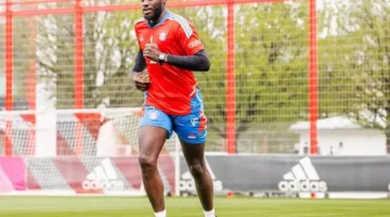 “شارك في تمارين الجري”.. بايرن يعلن اقتراب أوباميكانو من العودة للملاعب