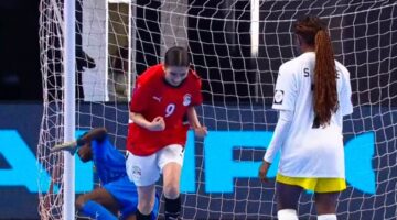 شروق إبراهيم تحرز الهدف الأول لمنتخب مصر في مرمى غينيا