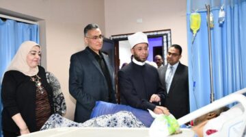 صور.وزير الأوقاف يتفقد مستشفى الدعاة ويشيد بتطويرها ويوجه بضم أحدث الأجهزة 
