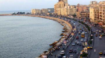 طقس غائم جزئيا ونشاط للرياح في الإسكندرية