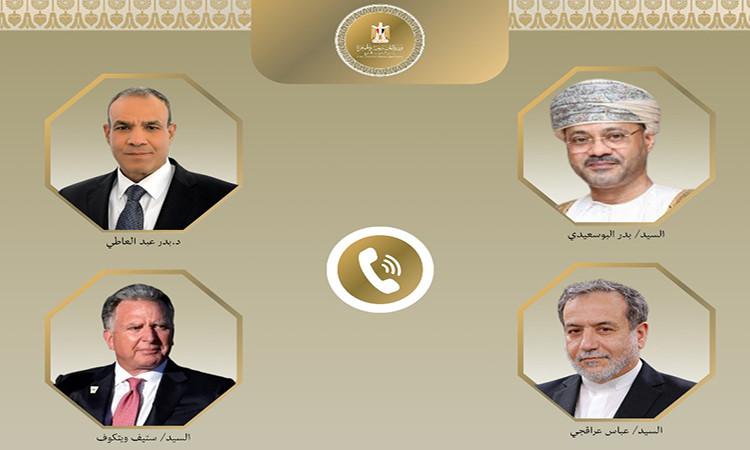 عبدالعاطي يبحث مع نظيريه العماني والإيراني وويتكوف تطورات الأوضاع الإقليمية عبدالعاطي يبحث مع نظيريه العماني والإيراني وويتكوف تطورات الأوضاع الإقليمية