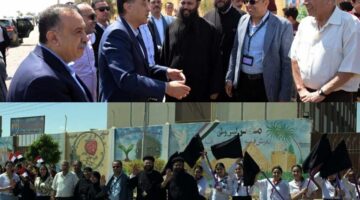 أثناء توجهه لتفقد مستشفى منفلوط المركزي.. مدبولي يتوقف لتحية معلمي وطلاب إحدى المدارس