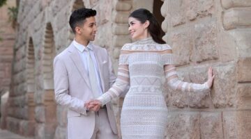 في أجواء فرعونية مبهرة.. تحضيرات حفل زفاف ليلى أحمد زاهر وهشام جمال (صور)