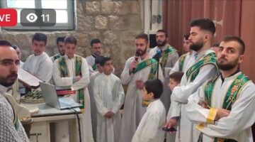 في دمشق.. أجواء روحانية في قداس أحد الشعانين بكاتدرائية مار جرجس