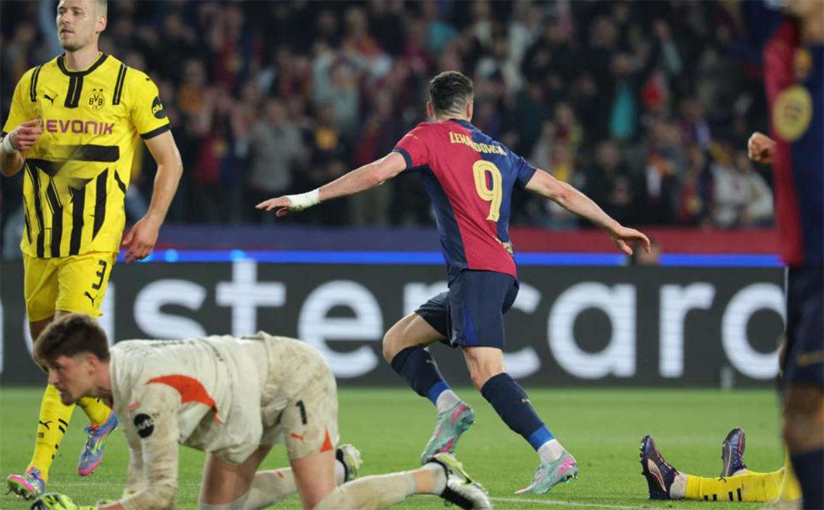 فيديو | ليفاندوفسكي يسجل هدف برشلونة الثالث أمام دورتموند بـ دوري أبطال أوروبا فيديو | ليفاندوفسكي يسجل هدف برشلونة الثالث أمام دورتموند بـ دوري أبطال أوروبا