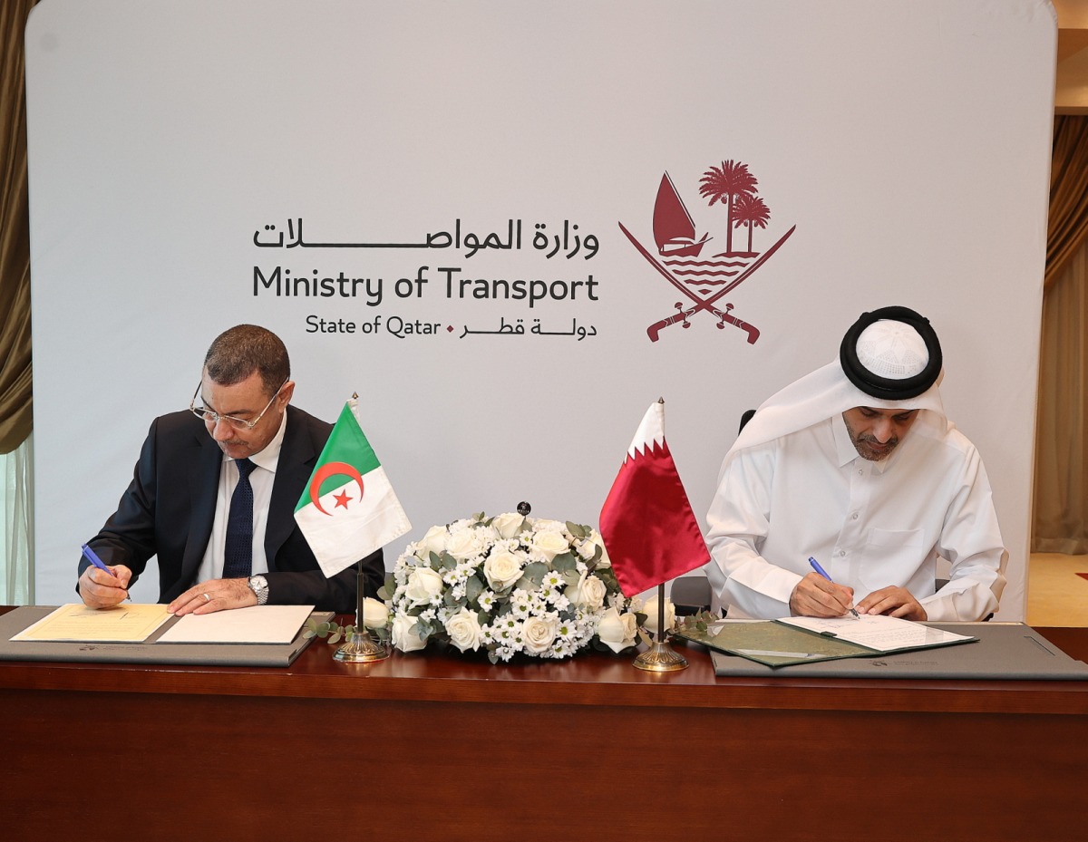 قطر والجزائر توقعان اتفاقية خدمات النقل الجوي بين البلدين قطر والجزائر توقعان اتفاقية خدمات النقل الجوي بين البلدين