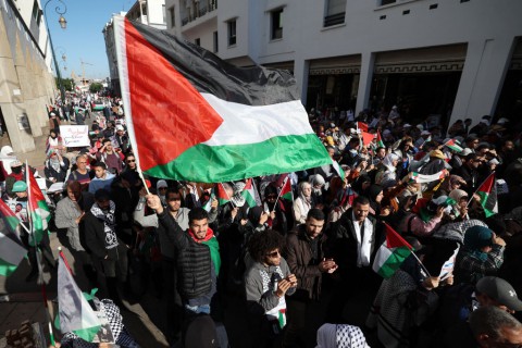 لليوم الثالث.. آلاف الطلاب المغاربة يتظاهرون دعما لغزة ورفضا للتهجير لليوم الثالث.. آلاف الطلاب المغاربة يتظاهرون دعما لغزة ورفضا للتهجير