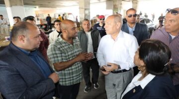 محافظ القاهرة يتابع أعمال رفع كفاءة المنطقة المحيطة بموقف السلام النموذجي