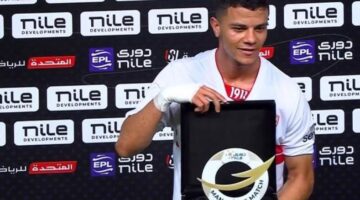 محمد شحاتة يحصد جائزة أفضل لاعب بمباراة الزمالك وحرس الحدود