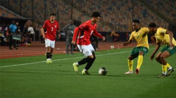 محمد عبد الله يُسجل هدف منتخب مصر الأول أمام جنوب إفريقيا