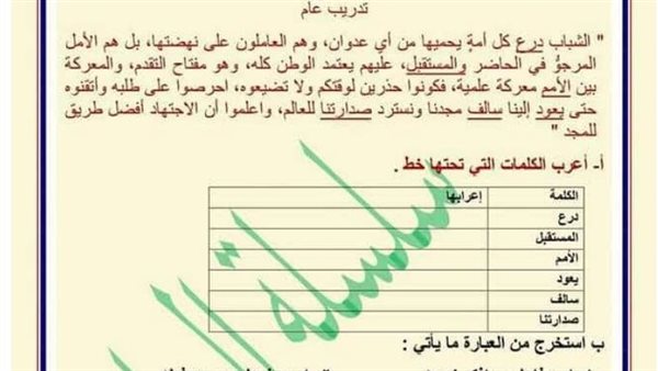 مراجعات نهائية.. 300 سؤال في العربي لن يخرج عنها الامتحان الشهادة الإعدادية
