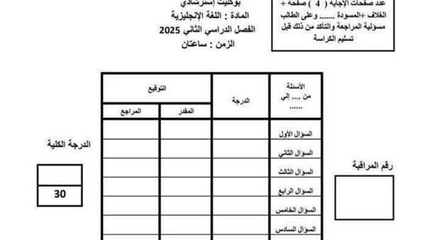 مراجعات نهائية.. بوكليت اللغة الانجليزية الاعدادية لمحافظة دمياط مراجعات نهائية.. بوكليت اللغة الانجليزية الاعدادية لمحافظة دمياط